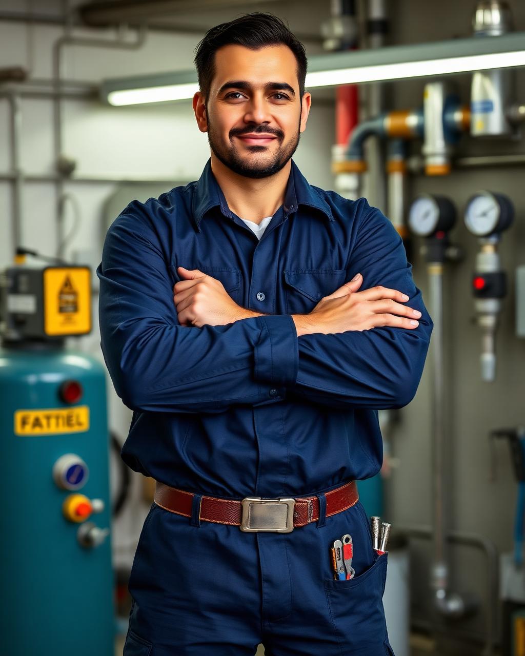 Rafael Martins, técnico em bombas d'água e pressurizadores